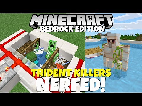 Trident Killers MASSIVELY Nerfed, Golem Spawning Bug & 150+ Bug Fixes! Minecraft Bedrock 1.17.30