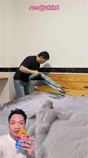 Oh no, there's a mud monster on uncle's bed😱⁉️ vfxhd