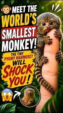 🐵 Meet the World's Smallest Monkey! The Tiny Pygmy Marmoset Will Shock You 🚀