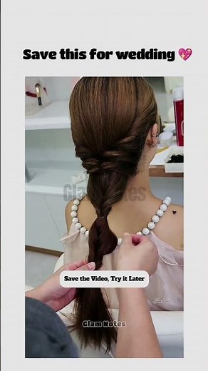 Easy Wedding Hairstyle Tutorial|Twisted Knot Fishtail Braid for Long Hair 2026🤍#EasyWeddingHairstyle