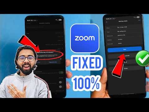 😍Solved : Your Plan Has A Meeting Time Limit , Upgrade to Zoom Workplace Pro| Zoom Error 100 % Fixed