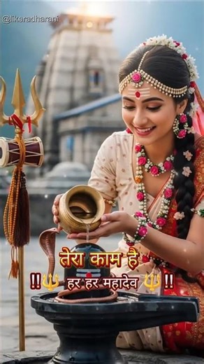 🌿💫🪷तेरे मंदिर में जाना मेरा काम है🪷💫🌿 #mahadev #bholenath #trending #viral #yt #om