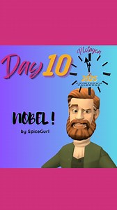 Plotagon 2025 Countdown Calendar Day 10: "NOBEL!" by SpiceGurl. Check back every day in December for an all-new Plot created by community members as we count down to 2025! | Plotagon