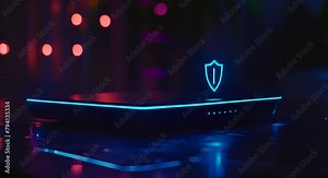 5G router with a shield icon, representing secure, encrypted home networks,