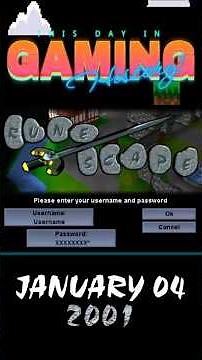 This Day in Gaming History | 🌍 RuneScape Goes Online (2001) 🗡️✨
