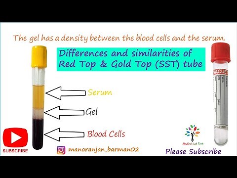 Red top vacutainer & Serum separator (Gold top) tube। Differences and similarities। #barman_sir