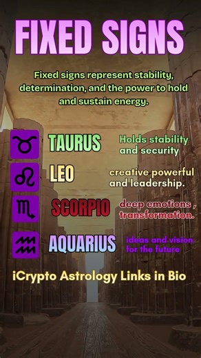 Zodiac’s Most Determined & Stable Signs ♌♏♒♉