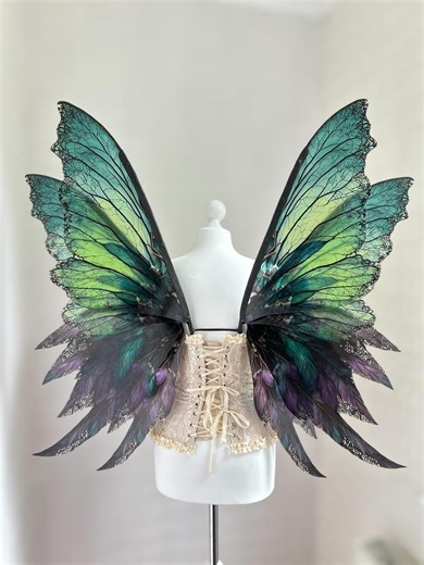 Green Forest Fairy Wings, Adult Costume Wings - Etsy