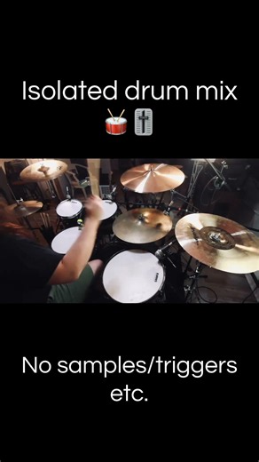 Isolated Drum Mix! #drummer #drums #gretschdrums #paistecymbals #vicfirth