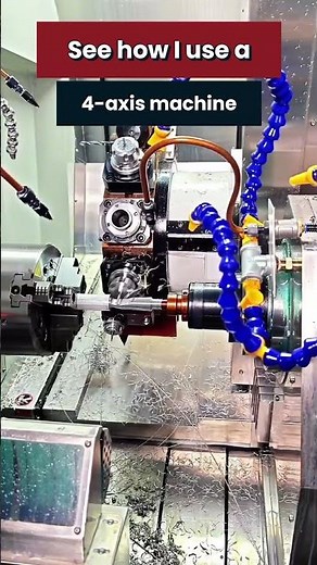 DS-4636SY CNC Lathe: How to Use a 4 Axis Mill for Angled Hole Machining? #livetools #Mouthpiece