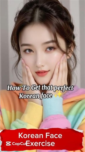 KOREAN Face Exercises!! #shorts #faceyoga #faceexercise #koreanskincare #facemassage