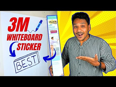 Whiteboard Sticker Review - Post-it, 3M - Kisi Bhi Cheej Ko Banaye Whiteboard!!