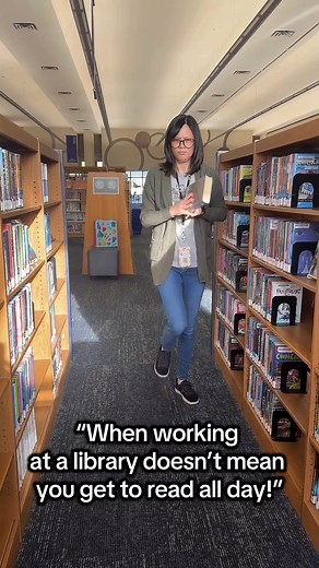When working at the library doesn't mean you get to read all day! | Victoria Public Library