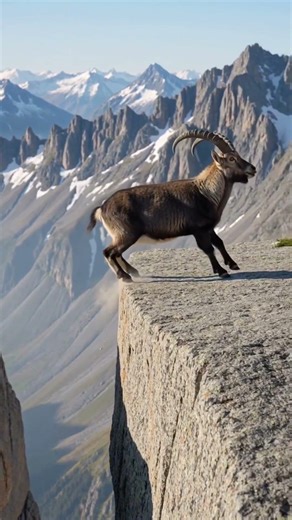 [Wild Moment] 🐐 Mountain Goat : The Leap Across the Chasm