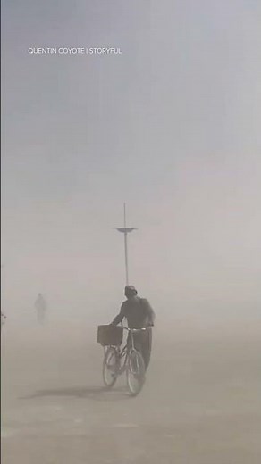 Strong winds create dust storm at Burning Man Festival