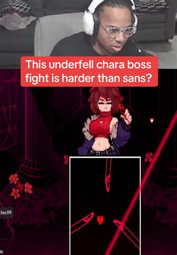 Chara out here hitting roaring knight attacks sans DO SOMETHING #undertale #chara #fangame #au #lovemanaicscarletlust