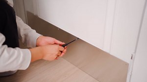 Fabbay 2 Pieces Door Kick Plate Kick Plates Aluminum Plate for Decor Avoid the Door from Kicking(8 x 34 Inches,Grey Silver)