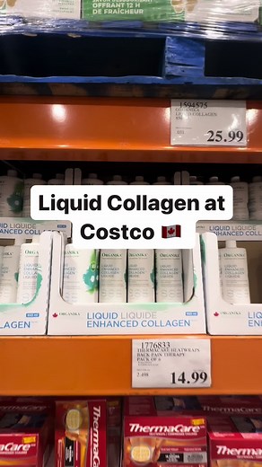 Organika’s Liquid Enhanced Collagen is at Costco 🇨🇦! Your favourite collagen is also available in liquid form in a delicious orange 🍊 flavour with added ingredients – it’s the ultimate beauty cocktail! 🍹 It’s a convenient way to take collagen on-the-go! Benefits include on-going support for hair, skin and nails, supports bones, joints and gut health! 😍 This is a great option for those preferring liquid to powder! Ingredient benefits: 1000mg of 100% pure hydrolyzed collagen 200mg of Vitamin