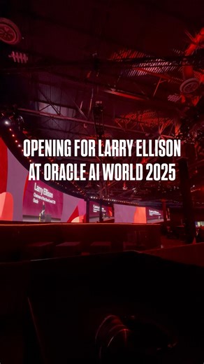 FRED BURAU | I just had the amazing honor and opportunity to open up for Larry Ellison’s keynote speech at @oracleaiworld in Las Vegas! . . . . #vegas... | Instagram