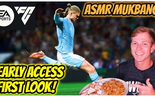 【Let's Play助眠】EA FC 24 ASMR |抢先体验先看-鸡肉和米饭Mukbang