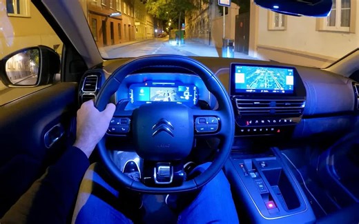 Citroen C5 AIRCROSS 2023 - night POV test drive & full REVIEW (PHEV 225 HP)