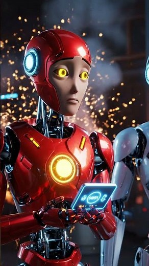 Red & White: The Heartwarming Robot Love Story You Can’t Stop Watching! #ai #artificialintelligence