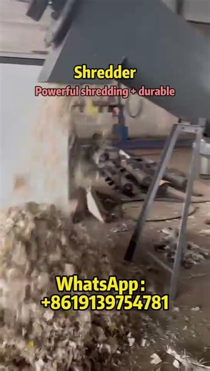 Industrial Shredder Machine for Waste and Material Recycling|High-Torque Shredding Machine#shredder