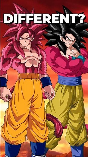 Super Saiyan 4 DIFFERENCES in Daima and GT?! #dbz #shorts #recommended