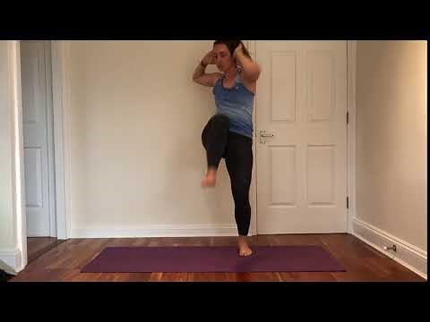 Standing Cross Crunches