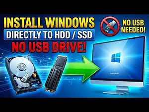 Install Windows Directly to HDD/SSD from ISO – No Pendrive Needed!