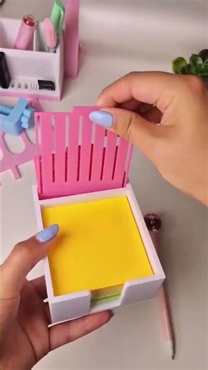 Porta-notas adesivas Post It, organizador de bloco de notas, dispensador de estêncil com cinco mod