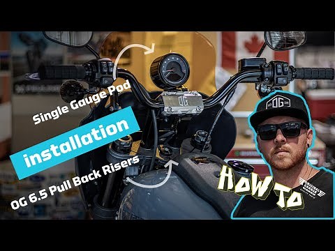 How to Install the OG 6.5'' Pull Back Risers & Single Gauge Pod on a Low Rider S