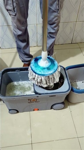 Supper Easy wring Spin Mop & Bucket With Stainless Steel, Microfiber Pad, #asmr #mop #shorts 31