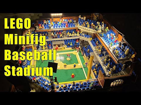 Creating a Full-Size LEGO Minifig Baseball Stadium via Timelapse