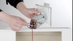 Chrome Bathroom Sink Faucet Waterfall Glass Spout LED Light 3 Colors Changing with Overflow Drain Hot and Cold Water Mixer Single Handle One Hole Deck Mounted Bathroom Faucet Lavatory Vanity Basin Tap