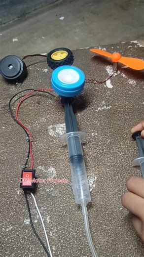 Tire Power Generator to Run a Mini Horn + mini motor #shorts