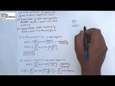 Problem on symmetry property of dft in digital signal processing || EC Academy