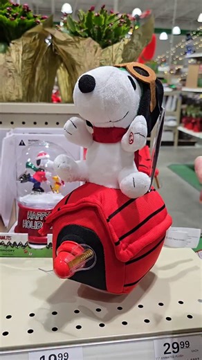Flying in for Snoopy holiday fun! Found at Menard's #snoopy #peanutsgang #snoopyfan #snoopygrams #collectpeanuts #snoopycollection #snoopyfinds | CollectPeanuts