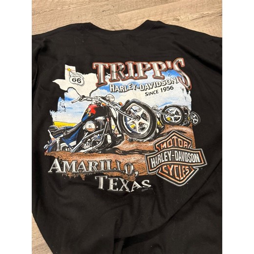 Harley Davidson Amarillo Texas Route 66 Graphic T Shirt Mens 3XL Black - Etsy