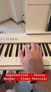 Superstition - Stevie Wonder - Piano Tutorial #piano #pianotutorial #pianolessons #superstition