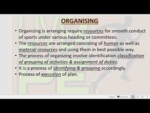 Organising | Functions of sports event Management | Physical Education| Class 12