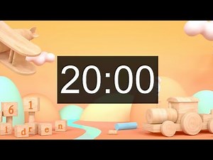 20 Mins Timer with Music for Kids, Calm and Relaxing Music