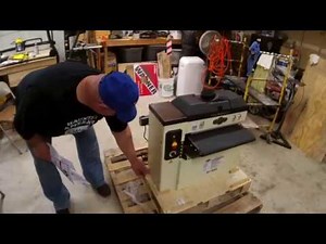 Shop Fox w1854 Drum sander assembly, At the Garage.