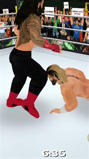 Roman Vs Rollins #wwe #wr3d #wrestling #wrestlemania #viral #video #shorts #gaming #romanreigns