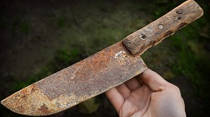 Knifemaker restore junk knife. Trash to cash!