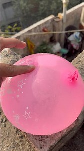 Experiment: Will a water balloon explode when it rolls down from a tall building?💥🎈#satisfying