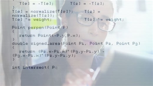 Programming code animation over business professional writing on transparent board | Premium Stock Video Footage