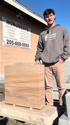 Check out this monument! Such a unique and beautiful stone