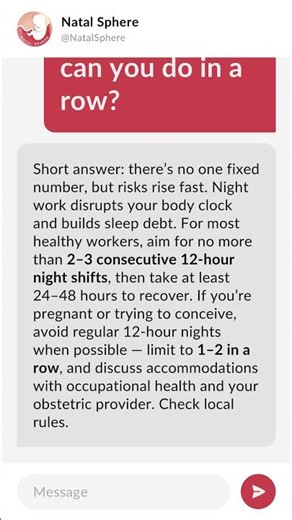 How many 12 hour night shifts can you do in a row?