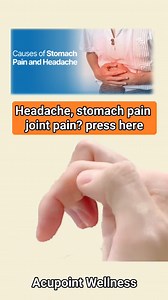 This simple and amazing acupressure point can help relieve headaches, stomach pain, intestinal discomfort, and joint pain. #acupressure #painrelief #naturalhealing #healthtips #wellnesstips | Acupoint Wellness